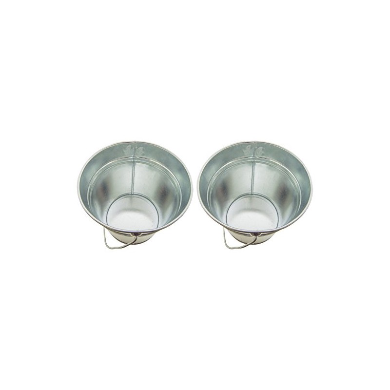 PAIL TIN 6 INCH HIGH X 7.25 INCH DIAMETER