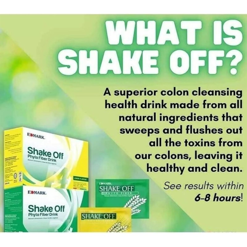 EDMARK Shake Off Phyto Fiber Drink Pandan 20gx12 Sachets