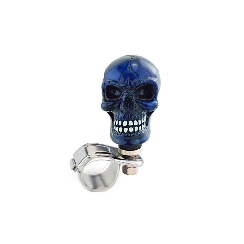 Thruifo Skull Car Grip Knob Steering Wheel Suicide Spinner, Small