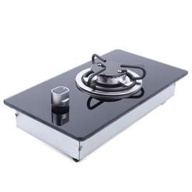 Propane Gas Cooktop Tempered Glass Gas Stove 7.9" Built-in LPG Gas Hob Cooktop Portable Stove with 1 Burner, Auto Ignition Camping 1 Burner LPG for Boat,RV,Apartments,Outdoor