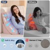 WSOFRALC 7PCS Orthopedic Bed Wedge Pillow Set for Sleeping