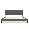 Nazhura Full Size Bed Frame Upholstered Modern Low Profile Platform