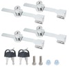 Qjaiune 4 Pack Sliding Glass Door Lock, Keyed Alike Showcase
