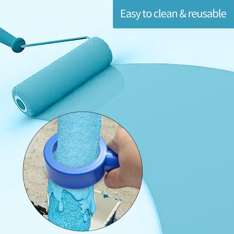 Rierdge Paint Roller Cleaner, Paint Removal Scraping Paint Roller Cleaning
