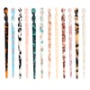 Hotalisona Hair Sticks 12 Pieces Acetate Tortoise Shell French Hair Pin Chinese Hair Sticks Chopsticks for Styling for Women Girls