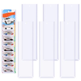 Umshlem 6Pcs Clear Display Case for Packaged Model Car Diecast Display Case for Hotwheels Matchbox Packaged Car Toy Car Storage Organizer Wall Mount Display Case