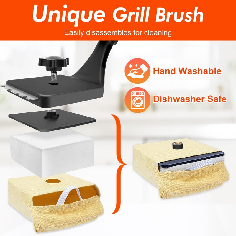 DR DAPPER - cepillo para polvo de parrilla reemplazable para