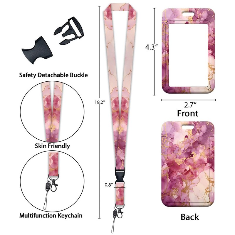 SULIUDAJI Lanyard with Card Holder Swivel Lobster Clasp with Lanyards,