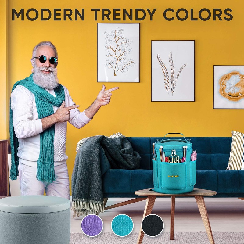 CRAFTISS Knitting Bag Yarn Storage - Mother's Day Gift -