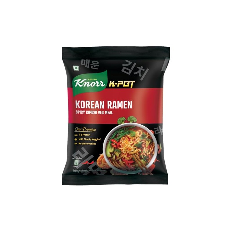 Korean Ramen Spicy Kimchi Veg Meal 96 Gm(PACK OF 5)