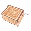 Tiny Music Box 18 Note Hand Crank Musical Box Carved