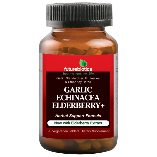 Futurebiotics Garlic Echinacea Elderberry+ 120 Tabs