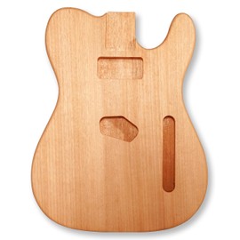 BexGears DIY TL Style Electric Guitar Body and Neck Blank Kit 2 Piece Glued Mahogany Body Maple Neck Ebony Fingerboard