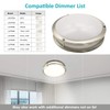 MingBright 12-Inch LED Flush Mount Ceiling Light Fixture, Dimmable Ceiling