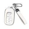 QBUC for Honda Key fob Cover with Keychain,Car Key Case