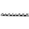 2Pc Platinum Emblem 3D Letter Badge Sticker Rear Bedside Nameplate