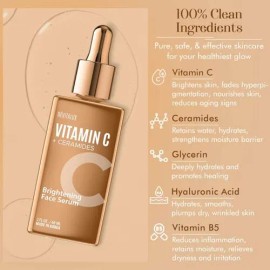 Vitamin C & Ceramides 2-in-1 Serum - & Priming, Anti-aging,