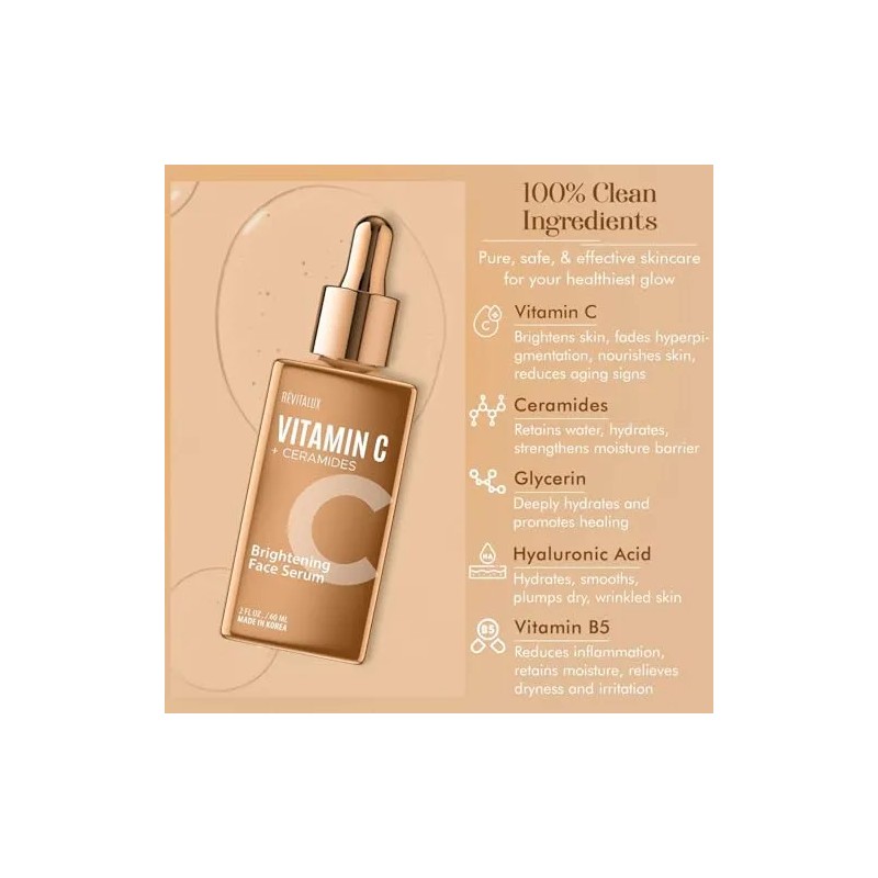 Vitamin C & Ceramides 2-in-1 Serum - & Priming, Anti-aging,