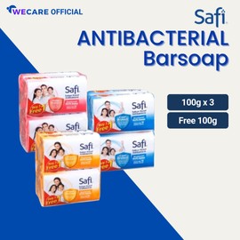 Safi Antibacterial Barsoap Buy 3 Free 1 (100g x 4) 3 variants | We Care