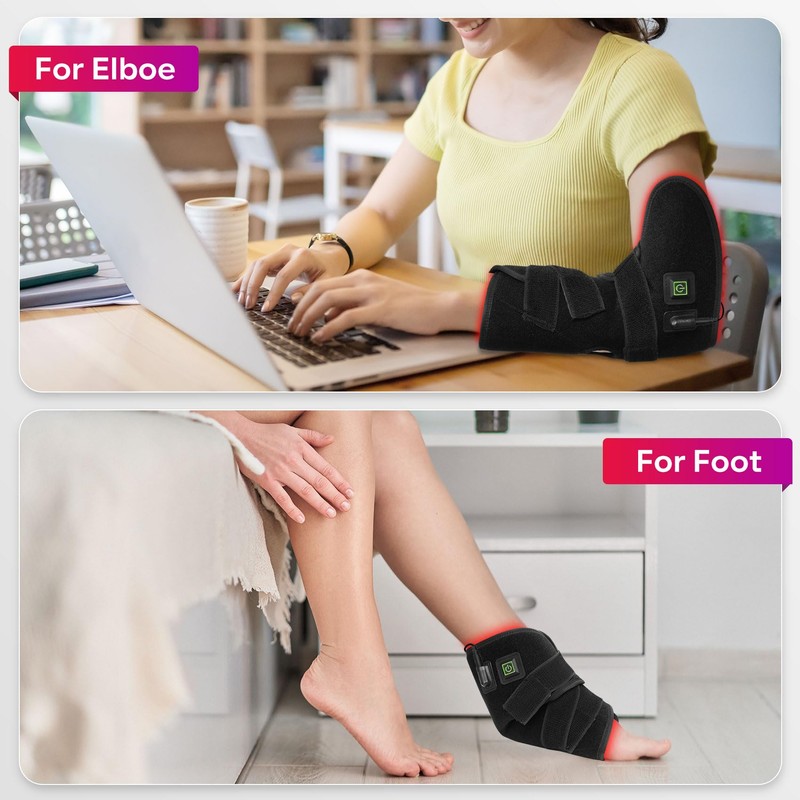 Haeglauv Red Light for Knee Feet Elbow Calf, Infrared Light
