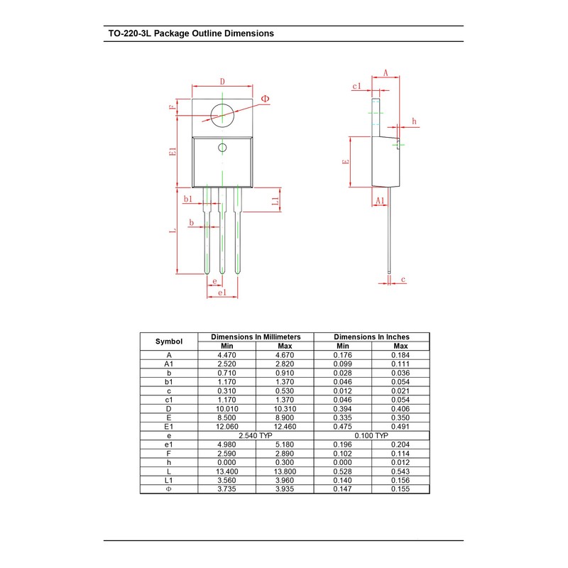 Chanzon TIP31C TO-220 NPN Darlington Transistor 3A Pack of 10