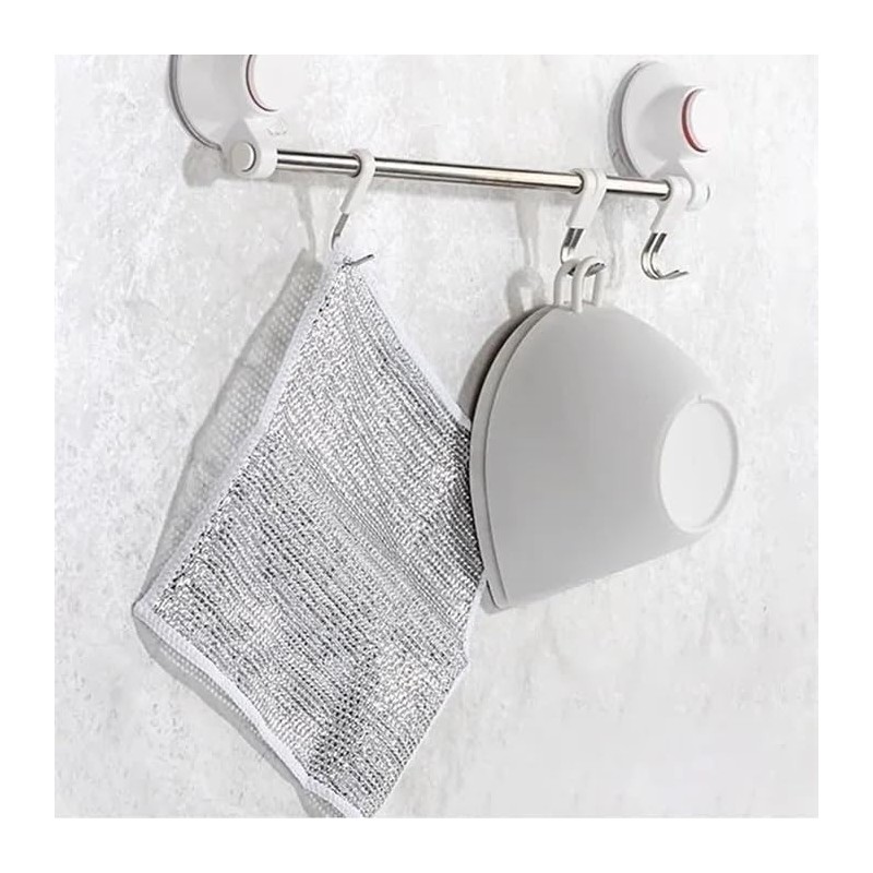SZCLKJGS Multipurpose Wire Dish Cloths for Wet and Dry, Double