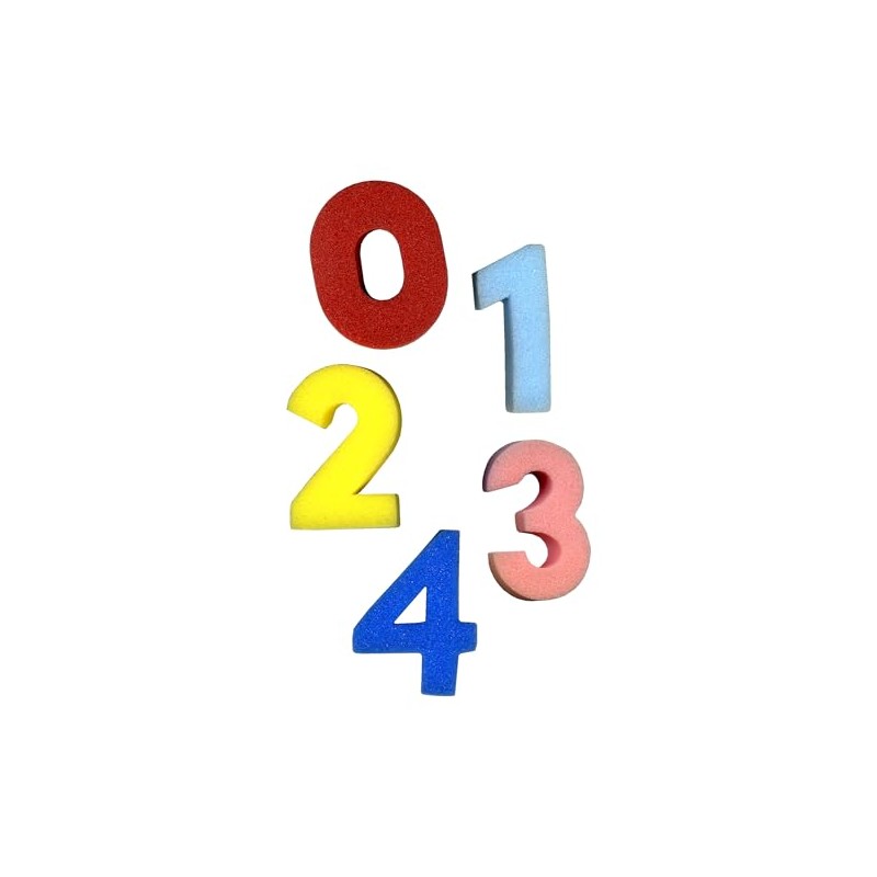 Major Brushes Foam Sponge Numbers - Pack of 10