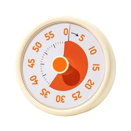 Visual Timer for Kids, 60-Minute Countdown Timer for Classroom Office Kitchen, Desk Timer, Pomodoro Timer, Kitchen timers for Cooking, Time Management with Silent (Yellow)