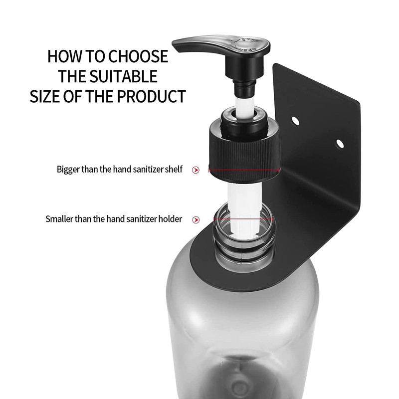 Mifrsnu 2 Pcs Soap Bottle Dispenser Holders, Wall Mounted Soap