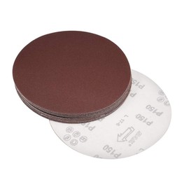 MACHSWON 8-inch Aluminum Oxide Flocking Sandpaper Flocking Sandpaper for Random Orbit Sander Hook and Loop Sanding Discs 150-Grits 15pcs