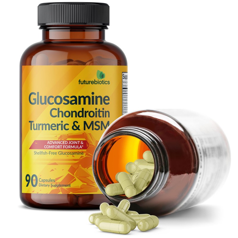 Futurebiotics Glucosamine Chondroitin Turmeric & MSM Advanced Joint Formula, Supports