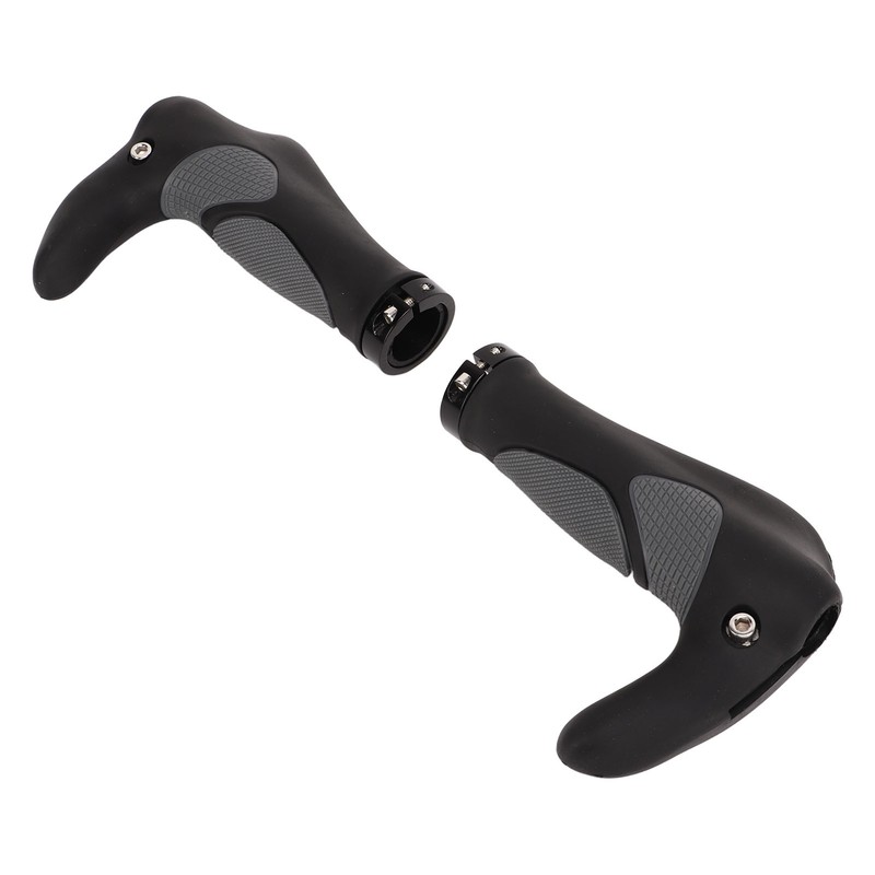 2Pcs Bike Handlebar Grips TPR Rubber Ergonomic Slip Prevention Replacement