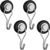 POPPSTAR 4 Pieces Magnet Hook Extra Strong Rotatable (Clamping Force