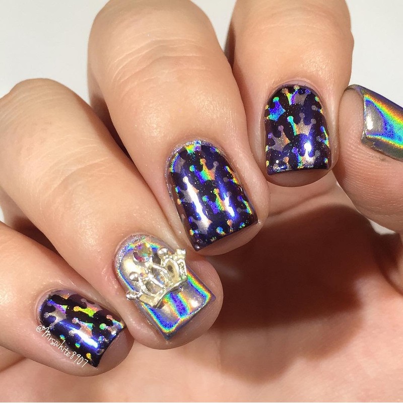 Whats Up Nails - Princess Crowns Vinyl Stencils for Nail
