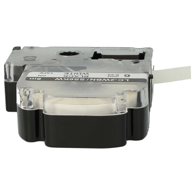 vhbw 2x Label Tape Cassette Compatible with Epson LabelWorks LW-1000P,