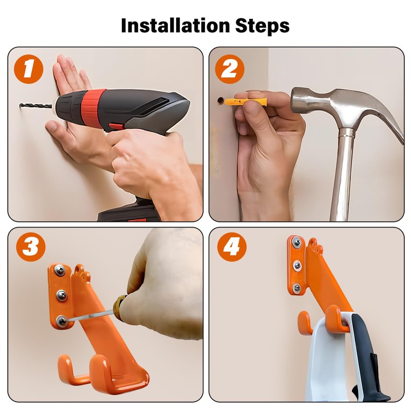 Chainsaw Hanger - 1Pack/2 Pack Chainsaw Holder, Heavy Duty Chainsaw