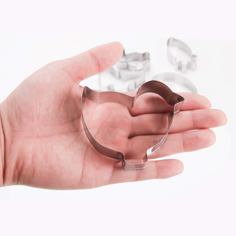 Easter Cookie Cutters, Joyoldelf 5 Pcs Cookie Cutter Set Stainless