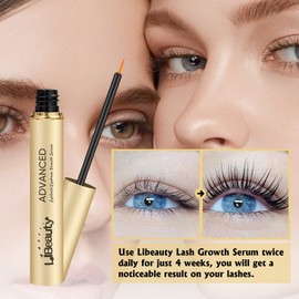 Libeauty Eyelash Serum, Natural Ingredients Grande Lash Essence Make Lashes Longer, Thicker And Fuller（2 Ml）