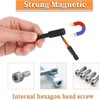 Hex Screwdriver Long Bits Set, H1.5-H10 50mm Metric Inner Impact