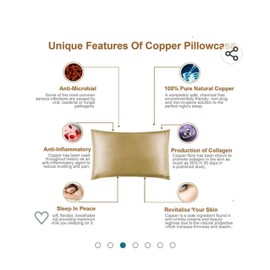 Pillowtalk 100% Copper Infused Pillowcase - Frame Edge Pillow Cases (20 x 26 inches) - Super Soft, Cosy & Breathable - Helps Improve Hair & Skin Health - Pillow Cover Infused with Copper Oxide - Red
