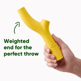 Beco Dog Toy - Natural Rubber Super Stick Fetch Chew Toy for Dogs - Yellow