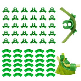Ylinwtech Pack of 60 Plant Benders, Plant Training Clips, Plant Growth Bender Clips, 90 Degree Plant Bending Clip, for Bending Plant Stems and Changing the Growth Direction (Green)