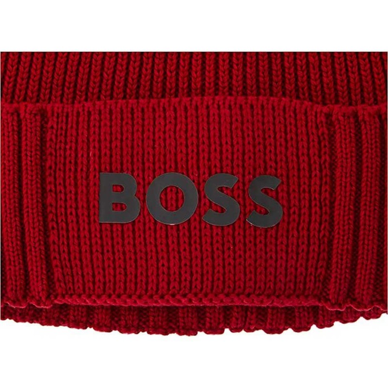 BOSS Men's Asic_Beanie Hat, Medium Red616