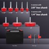 8pcs PVC Pipe Reamer, Inside PVC Pipe Reamer Tool Kit,