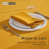 HOMESCAPES Yellow Table Cloth, Plain Cotton Tablecloth, Large Rectangular, Handcrafted