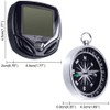 Water-Proof Bike Computer with Compass, MAXIN Wireless Bike Speedometer with