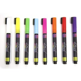 Ala Board Dry Erase Fine Tip Chalk Marker, Fluorescent, Set of 8 Multicolor