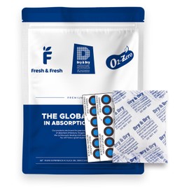 Dry & Dry 50 Gram [20 Packets] Silica Gel Pure & Safe Silica Gel Packets Desiccant(Rechargeable Fabric) - 5 Humidity Indicator Cards(Reusable) Silica Gel Packs