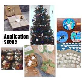 PH PandaHall 1.5 Inch White Sand Dollars, 30pcs Resin Wedding Seashell Craft Sandollars Shell Pendants Coin Beads Ornaments for Christmas Tree Wakiki Hawaii Anklet Bracelet Necklaces Earring Making