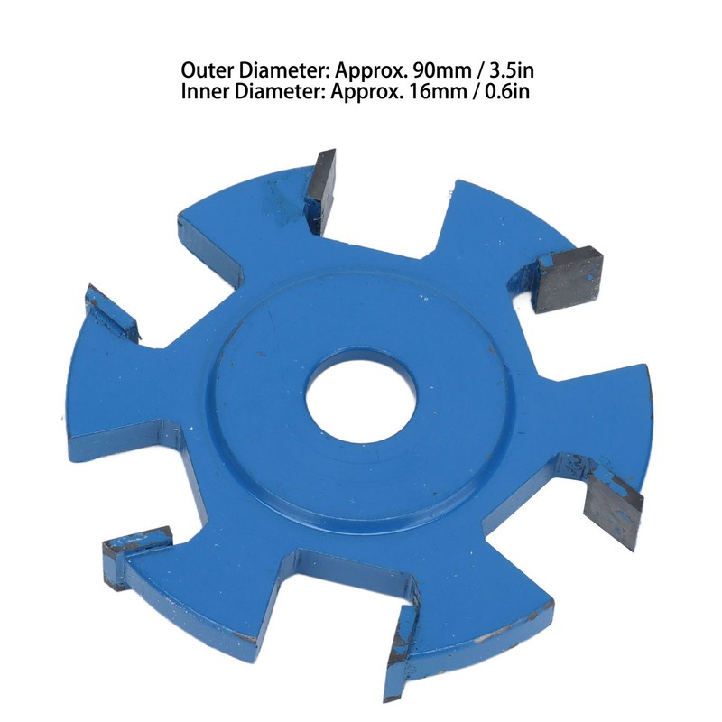 6 Teeth Wood Milling Cutter Carbon Steel Carving Disc Woodworking